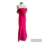Likely  Pink Misico Off The Shoulder Trumpet Hem Gown Photo 6