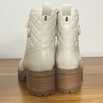 Sam & Libby  Women's Otis Quilted Heeled Ankle Boot In Soft Eggshell Size 9 Photo 6