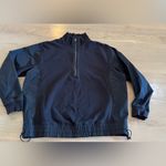 Athleta  Triumph Hybrid Half Zip Sweatshirt black size small Photo 2