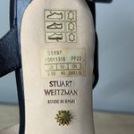 Stuart Weitzman  Black Square Toe Heeled Sandals Minimalist Quiet Luxury 9.5B 40 Photo 8