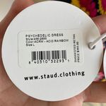 STAUD Psychedelic crochet knit cotton mini dress in acid rainbow sz L large NWT Photo 13