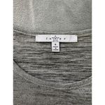 Fever Gray Black Lace Long Sleeves Layered Look Ruffled Hem Asymmetrical Top S Photo 1