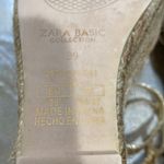 ZARA Platform Gold Sandals Size 9 Photo 12