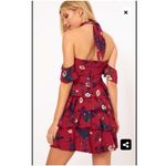 Pretty Little Thing  burgundy Ruffle Layer Bardot Bodycon Dress NWT Photo 2