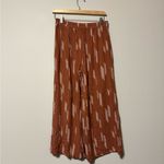 Bohme  Rust Patterned Wide-Leg Pants Photo 4