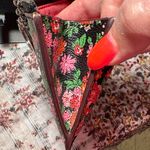 Coach Black and Pink Posey Floral Card/Coin Purse Photo 6