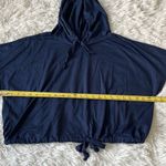 PSK Collective Womens Short Sleeve Hoodie in Navy size 2XL Blue Photo 6