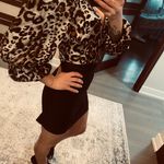 Bebe Silk Blouse With Puffy Sleeves Photo 3