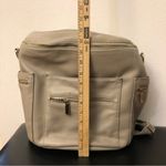 MISS FONG Mini leather Diaper Bag Backpack.Diaper Bag with Changing Pad Photo 12