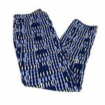 Ellen Tracy  High Waist Geometric Pattern Straight Leg Jeans Blue Size 10 Photo 4
