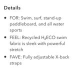 Athleta Tankini Top RED Small Tall ST Photo 11