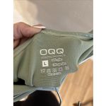 OQQ Women's Dressy Strapless Jumpsuit Green Size L Photo 2