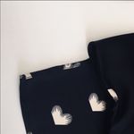 Cooper and Ella 𝅺euc  faux wrap Surplice ikat heart print blouse sz medium Photo 4