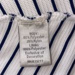 LC Lauren Conrad  Navy & White Striped Open‎ Back Dress, Size Small Photo 6