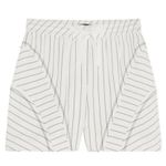 Alexander Wang  Pinstripe White Black Shorts Casual Raw Hem Drawstring EUC 4 Photo 0
