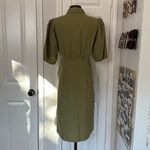 Ba&sh  Pamela puff sleeve cotton midi dress Photo 6