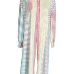 Chic Me  women’s shirt dress collared full button front size large Photo 0