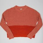 Billabong Block Party Orange Knit Sweater Photo 2