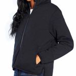 Anthropologie Anthropology THREE DOTS Full Zip Quilted Knit Jacket Black Size L Photo 0