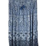 J. Jill Large Maxi Skirt Smocked Waist Abstract Pull Photo 0