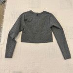 Victoria's Secret Pink medium seamless crop top active athletic TLS1 2837 Gray Photo 5