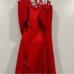 La Femme 27126 Asymmetrical Neckline Strappy Jersey Side Cut Out Evening Dress Photo 5