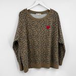 C&C California  Leopard Print Sweatshirt Size 2XL Plus Size Photo 0