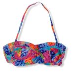 Floral Bikini Top Bandeau Removable Strap Shi Rose Photo 11