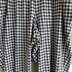 Lands End Blue and White Gingham Check Lounge Pants Plus Size Comfy Casual 1X Photo 2