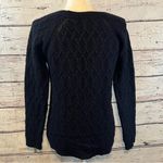 Tahari Wool Cashmere Blend Cable Knit Crewneck Sweater Navy-XL Photo 1