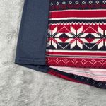 L.L. Bean 1/4 Zip Pullover Top Womens S Fair Isle Red Gray Cottagecore Gorpcore Size XS Photo 7