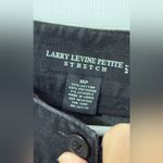 Larry Levine  Petite Stretch Black Pants Photo 2