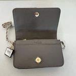 Bebe Ailey Two Tone Crossbody Bag Purse Black/Gray Faux Leather Flap Closure Photo 5