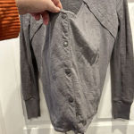 Armani Exchange A/X Armani Exchange Gray Button Up Moto Jacket Women’s Size Small Cotton Photo 1