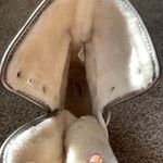 Arizona Jeans  Fur Lined Silver Sneakers Size 9 Photo 5