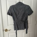 Banana Republic Gray Short Sleeve Blazer with Belt  size 8 Photo 2