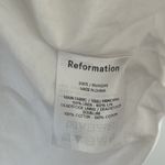 Reformation  Winifred White Linen Mini Dress with Bow Detail Size: 10 Photo 8