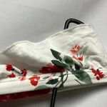 Torrid SIZE0(WO SIZE 10/12) OFF WHITE TOP CORAL FLORAL DESIGN RUFFLE Photo 6