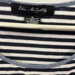 Elie McCarthy Tshirt Pocket Tee Short Sleeve Striped Dress Womens Medium Blue Photo 9