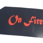 On Fire -Large Black Graphic T-Shirt "Thou Shall Not Try Me" Photo 3