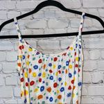 Vintage JCPenney White Floral Sleeveless Tank Belted Dress Size M Photo 1