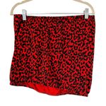 NWT New York & Co Red Leopard Animal Print Tube Top Womens Size Large Photo 1