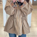 Burberry Women’s Birley Check Hooded Jacket Archive Beige Photo 0