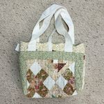 Handmade NWT  Quilted Patchwork Totebag Vintage Cottagecore Shabby Chic Totebag Photo 4