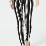 INC International Concepts Black and White Striped Jeggins Dress Pants Sz 4 Photo 0