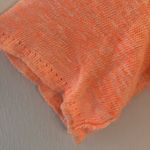 Free People Sweater Melange Oversized Sweater Tunic Linen Blend Orange Sz XS EUC Photo 7