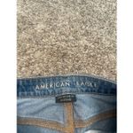 American Eagle Mom Jean Comfort Stretch Waistband Rip Knees Denim High Rise 0 Photo 3