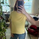 ZARA  Yellow Baby Tee Size Medium Photo 2