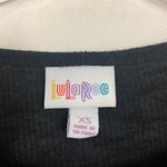 LuLaRoe Ribbed Black Tunic Top Pullover Elbow Sleeve Size XS Photo 1