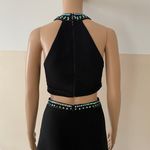 Crystal Doll Juniors' Embellished Halter Dress Photo 6
